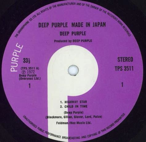 Deep Purple Made In Japan 1st UK 2 LP Vinyl Record Set Double LP