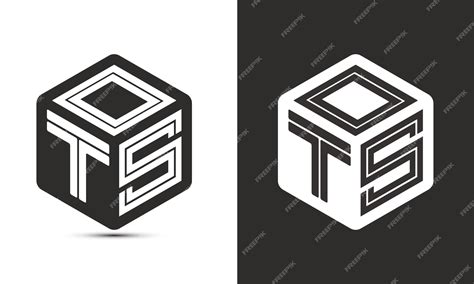 Premium Vector | Ots letter logo design with illustrator cube logo vector logo modern alphabet ...