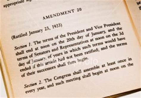 20th Amendment timeline | Timetoast timelines