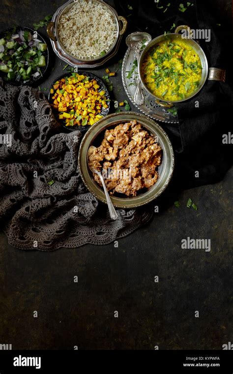 Indian Meat Curry Stock Photo - Alamy