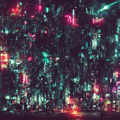 Busy Cyberpunk City At Night Stable Diffusion OpenArt