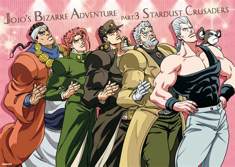 Joseph Joestar Kujo Jotaro Kakyoin Noriaki Jean Pierre Polnareff