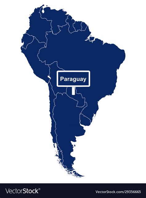 Paraguay On Map Of South America - Ailina Laurette