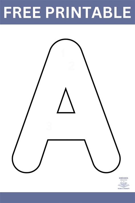 Large Uppercase Bubble” Letter A With Words Free Printable On Top