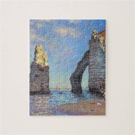 Claude Monet The Cliffs At Etretat Jigsaw Puzzle Tap Personalize