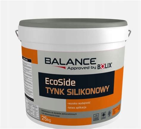 Bolix Balance Ecoside Tynk Silikonowy Kg Bia Y Cena Opinie