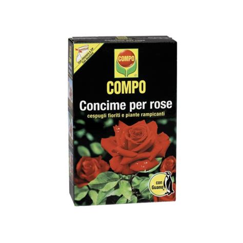 COMPO Concime Per Rose Cespugli Fioriti E Rampicanti Con Guano 1 Kg