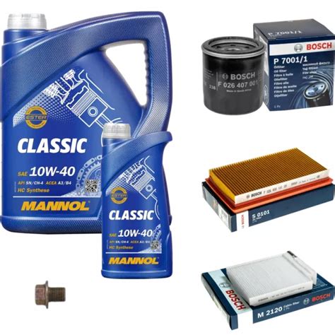 Bosch Inspektionspaket L Mannol Classic W F R Nissan Note