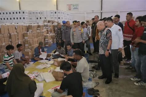 Bupati Asahan Dan Forkopimda Tinjau Gudang Logistik Pemilu Kpu