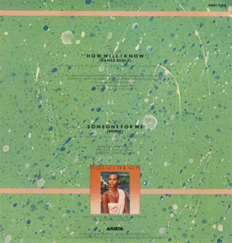 Whitney Houston How Will I Know Uk 12 Vinyl Single 12 Inch Record