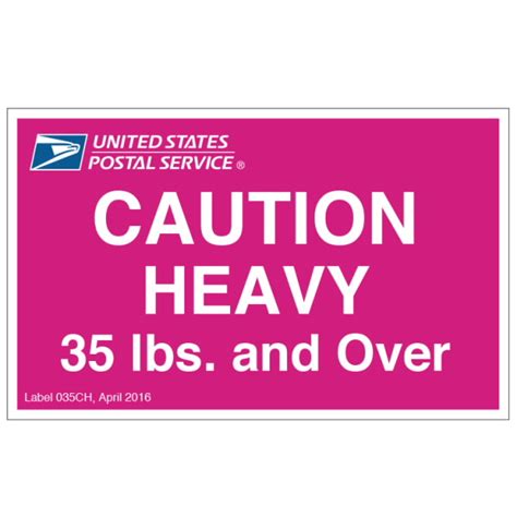 Caution Heavy Sticker Labels | USPS.com