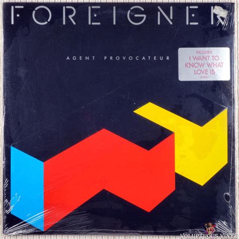 Foreigner ‎ Agent Provocateur 1984 Vinyl Lp Album Voluptuous