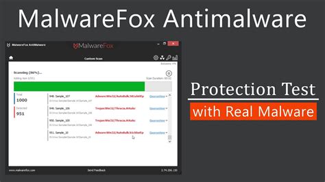 Malwarefox Antimalware Review Protection Test With Real Malware Youtube