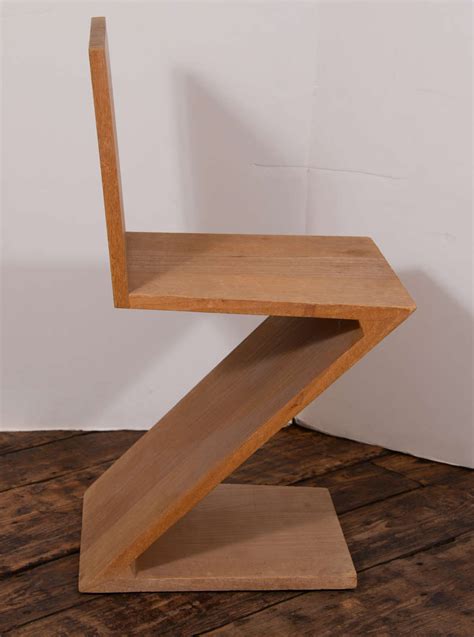 Zig Zag Chair By Gerrit Thomas Rietveld At 1stdibs