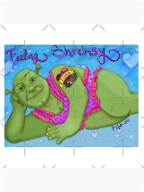 Shrek Feeling Shreksy LGBTQ Shrek In Bikini Throw Pillow By