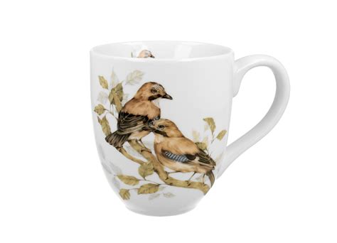 Kubek porcelanowy XXL Ptasi Świat SÓJKI ZWYCZAJNE 413 ml Duo Duo