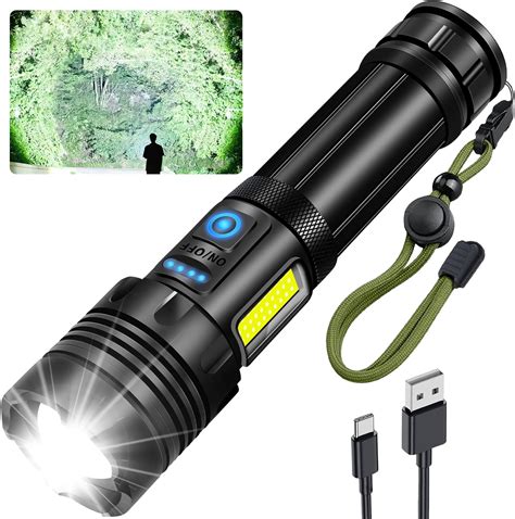 Led Flashlights Rechargeable Lumen Flashlight Battery Powered