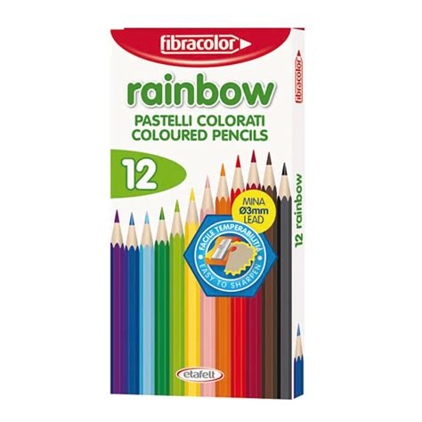 Pastelli Rainbow Fibracolor Astuccio 12 Colori FIBRACOLOR 10029MC012SE