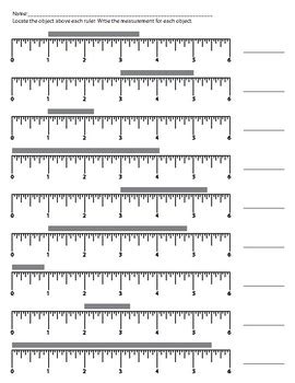 Reading A Centimeter Ruler Worksheet