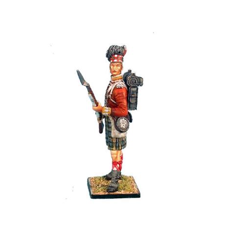 92nd Gordon Highlander Standing Ready Single Figure Nap0266 Metal