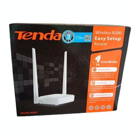 Single Tenda N301 Wireless N300 Easy Setup Router 2 At Rs 1800 In Noida