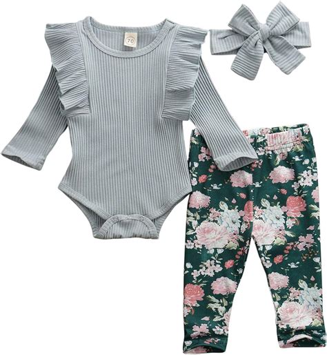 Geagodelia Babykleidung Set Baby M Dchen Langarm Body Strampler