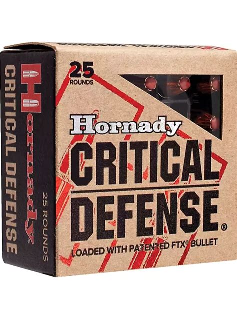 Hornady Critical Defense Ammunition Magnum Grain Ftx Box Of