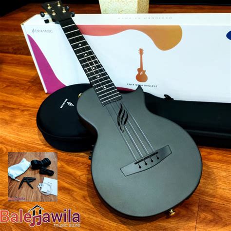 Jual Ukulele Enya Nova Ue Pro Black Ukuelel Elektrik Tenor Carbon Fiber