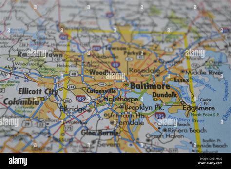 Mapa De Baltimore Fotograf A De Stock Alamy