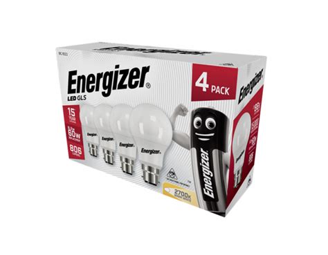 8.2w BC Opal LED GLS 3000k - 4 Pack (Energizer)