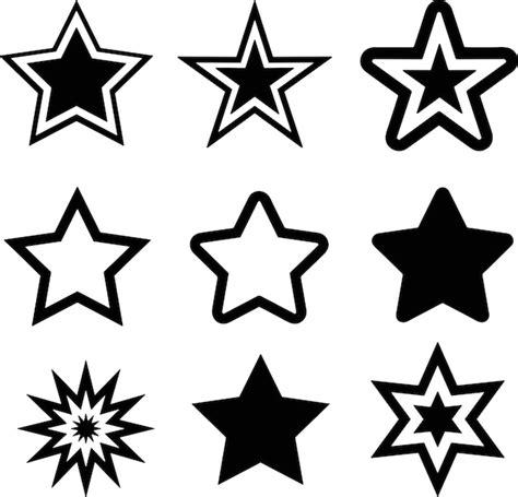 Premium Vector Star Vector Set Collection Vector Illustration