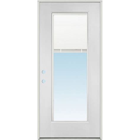 Cheap Miniblind Full Lite Fiberglass Prehung Door Unit