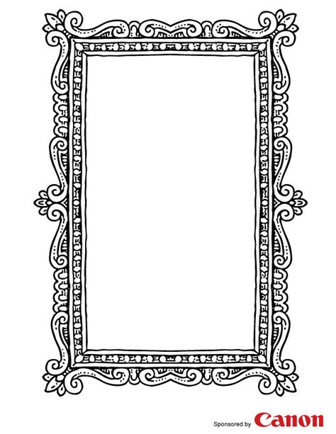 Printable Frame Template