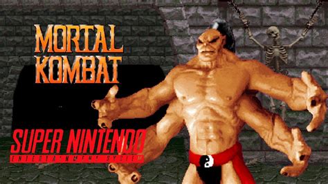 Mortal Kombat Super Nes Goro Playthrough Hd Retrogameup Youtube