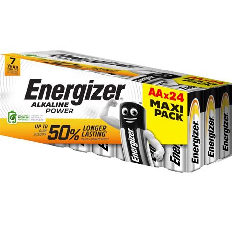 Piles AA LR6 Energizer Alcaline Power Maxi Pack Par 24 Bestpiles