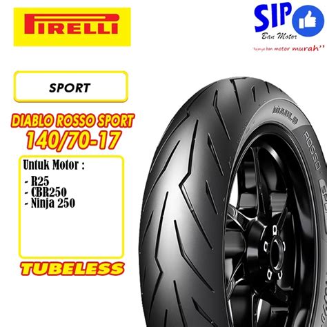 Jual Ban Motor Sport Pirelli Diablo Rosso Sport Tubeless