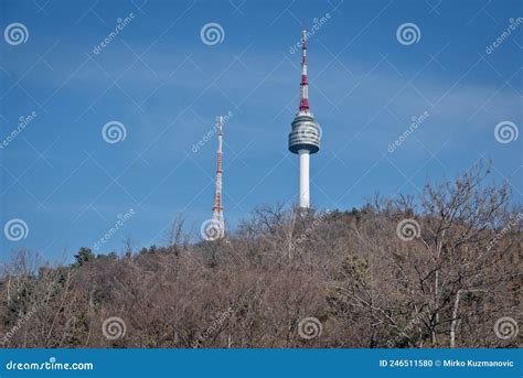 Namsan Tower In Yongsan Seoul South Korea Stock Photo Image Of Hill