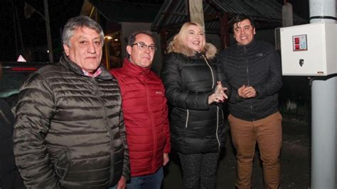 La Gobernadora Bertone Inaugur Nueva Luminaria Led En El Centro De