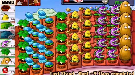 Plants Vs Zombies Last Stand Roof I Plants Strategy Vs All Zombies