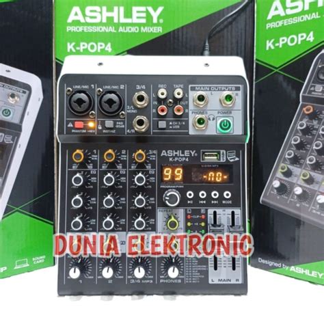 Jual Ashley Mixer K POP 4 4 Channel Original Bluetooth USB Ashley K