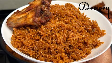 RECETTE DU JOLLOF RICE AVEC POULET FRIT RIZ AU GRAS PT2 YouTube