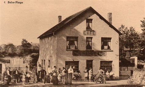 Solre Le Ch Teau Le Caf De La Plage Carte Postale Ancienne Et Vue