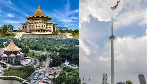 Memegang Rekod Tertinggi Di Malaysia Projek Tiang Bendera Sarawak