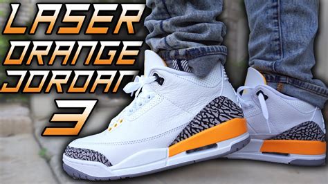 Air Jordan 3 Laser Orange Review And On Foot In 4k Youtube