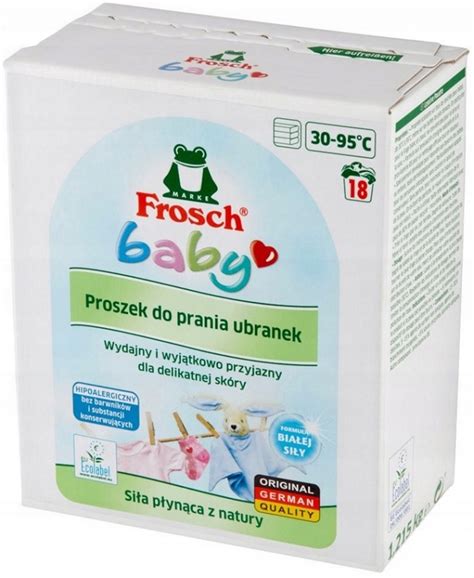 Proszek do prania ubranek dziecięcych Frosch Baby 18 prań 1 215 kg