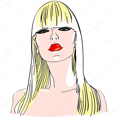 Vector Blond Girl Stock Vector Image By ©olgacov 6827918