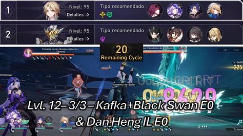 Honkai Star Rail v2 0 2 Evocación caótica 12 3 3 Kafka Black Swan E0