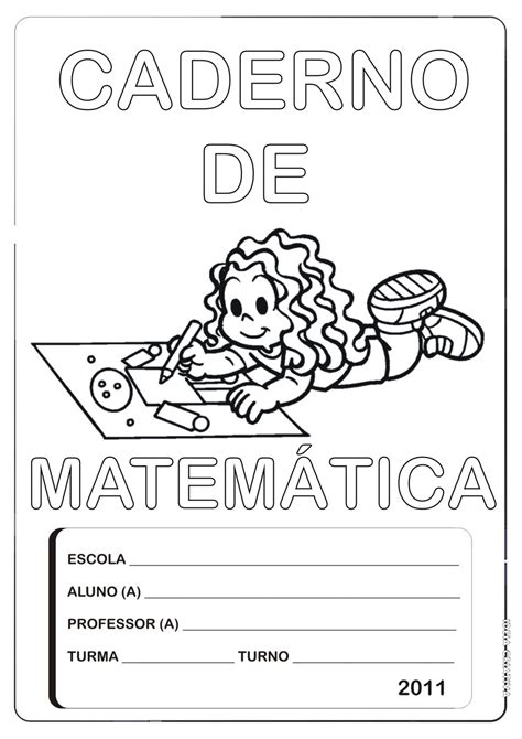 Capa Caderno De Atividades Matem Tica Ideia Criativa Gi Carvalho