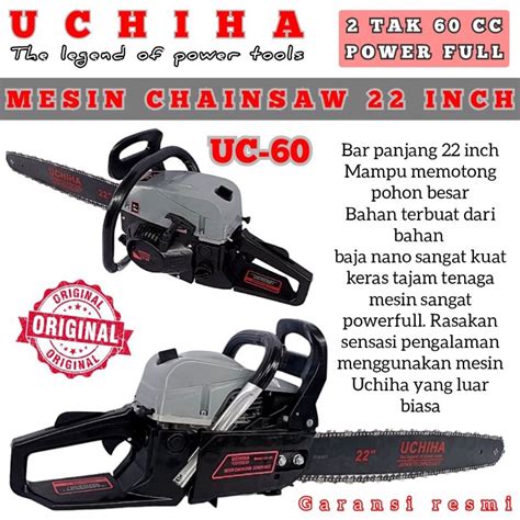 Jual Mesin Chain Saw Senso Gergaji Potong Tebang Pohon Kayu Uchiha