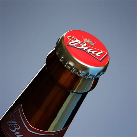 Budweiser Beer Bottle D Model